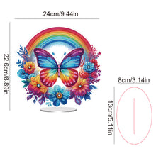 Load image into Gallery viewer, Acrylic Special Shaped Butterfly Rainbow Diamond Painting Desktop Decorations
