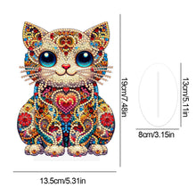 Load image into Gallery viewer, Acrylic 2D Flat Print DIY Cat Diamond Painting Art Tabletop Decorations
