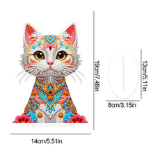Load image into Gallery viewer, Acrylic 2D Flat Print DIY Cat Diamond Painting Art Tabletop Decorations
