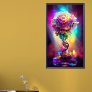 Gorgeous Roses 40*70CM(Picture) Full Round Drill Diamond Painting