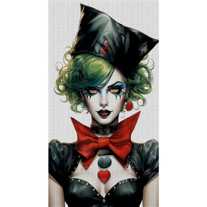 Yishu - Harley Quinn - 40*70CM 11CT 3 Stamped Cross Stitch