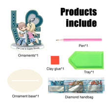 Load image into Gallery viewer, Wooden Special Shaped Philadelphia Eagle Desktop Diamond Art Kits Bedroom Decor
