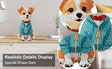 Load image into Gallery viewer, Acrylic 2D Flat DIY Dog Shake Head Desktop Diamond Art Kits Bedroom Table Decor
