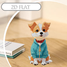 Load image into Gallery viewer, Acrylic 2D Flat DIY Dog Shake Head Desktop Diamond Art Kits Bedroom Table Decor
