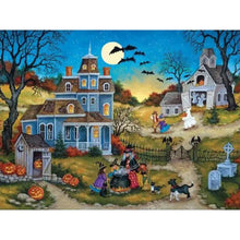 Load image into Gallery viewer, Halloween Night 40*30CM(Canvas) Full Round Drill Diamond Painting
