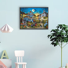Load image into Gallery viewer, Halloween Night 40*30CM(Canvas) Full Round Drill Diamond Painting
