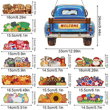 Load image into Gallery viewer, Acrylic Car 2D Flat DIY Rhinestone Diamond Art Window Pendants Wall Door Decor
