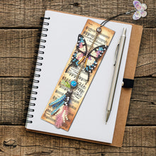 Load image into Gallery viewer, 3Pcs Butterfly Sheet Music Special Shape 5D DIY Diamond Painting Bookmark
