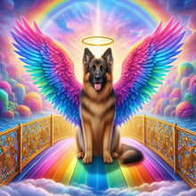 Load image into Gallery viewer, Rainbow Angel Shepherd Dog 40*40CM(Canvas) Full Round Drill Diamond Painting
