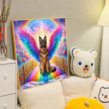 Load image into Gallery viewer, Rainbow Angel Shepherd Dog 40*40CM(Canvas) Full Round Drill Diamond Painting
