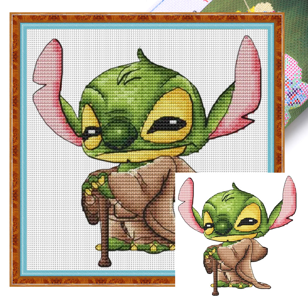 Huancan - Magic Stitch - 25*25CM 18CT 2 Stamped Cross Stitch