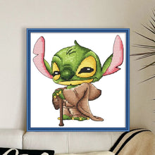 Load image into Gallery viewer, Huancan - Magic Stitch - 25*25CM 18CT 2 Stamped Cross Stitch
