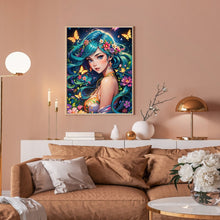 Load image into Gallery viewer, Butterfly And Girl 30*40CM(Canvas) Full Round Drill Diamond Painting
