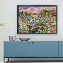 Load image into Gallery viewer, Joy Sunday - Springtime Lakeside Cottage - 64*50CM 14CT 2 Stamped Cross Stitch
