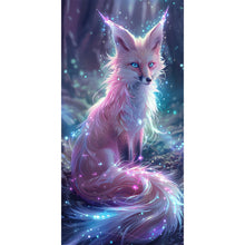 Load image into Gallery viewer, Glowing Fox 40*80CM(Canvas) Full Round Drill Diamond Painting
