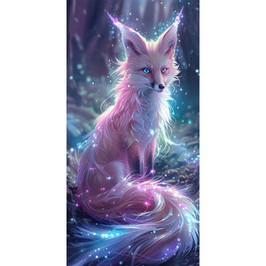 Glowing Fox 40*80CM(Canvas) Full Round Drill Diamond Painting