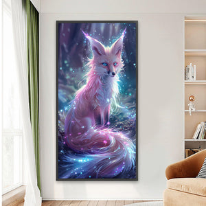 Glowing Fox 40*80CM(Canvas) Full Round Drill Diamond Painting