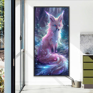 Glowing Fox 40*80CM(Canvas) Full Round Drill Diamond Painting