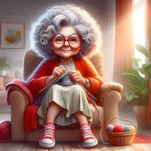 Load image into Gallery viewer, Warm Grandma 40*40CM(Canvas) Full Round Drill Diamond Painting
