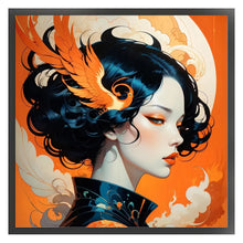 Load image into Gallery viewer, Huancan - Fire Phoenix Classical Woman - 40*40CM 14CT 2 Stamped Cross Stitch
