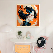 Load image into Gallery viewer, Huancan - Fire Phoenix Classical Woman - 40*40CM 14CT 2 Stamped Cross Stitch
