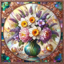 Load image into Gallery viewer, Flower Bouquet 40*40CM(Canvas) Full Round Drill Diamond Painting
