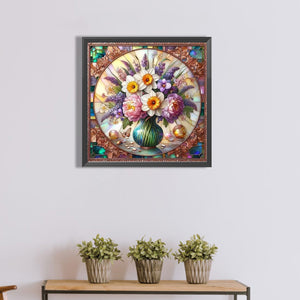 Flower Bouquet 40*40CM(Canvas) Full Round Drill Diamond Painting