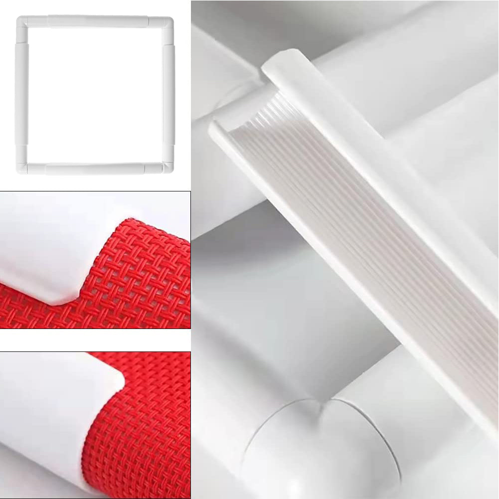 Square Embroidery Hoop Cross Stitch Frame Plastic Clip Frame (43.1x43.1CM)