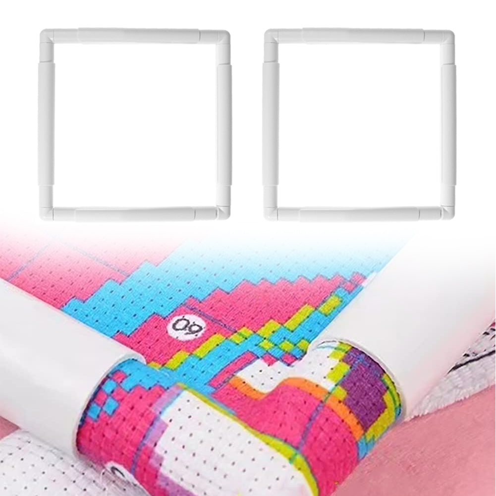 Square Embroidery Hoop Cross Stitch Frame Plastic Clip Frame (43.1x43.1CM)