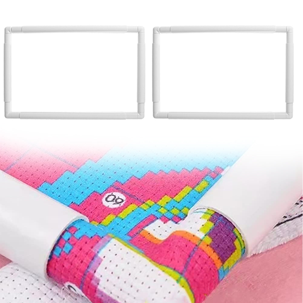 Rectangle Embroidery Hoop Cross Stitch Frame Plastic Clip Frame (24x29CM)