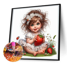 Load image into Gallery viewer, Strawberry Kids 30*30CM(Canvas) Full Round Drill Diamond Painting
