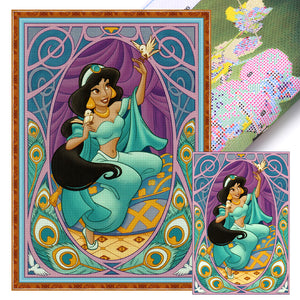 Huancan - Princess Jasmine - 40*60CM 11CT 3 Stamped Cross Stitch