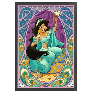 Huancan - Princess Jasmine - 40*60CM 11CT 3 Stamped Cross Stitch