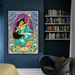 Huancan - Princess Jasmine - 40*60CM 11CT 3 Stamped Cross Stitch