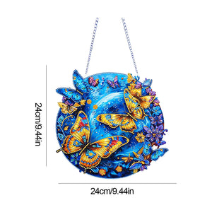Acrylic 2D Flat DIY Butterfly Special Shape Diamond Art Pendant for Home Decor