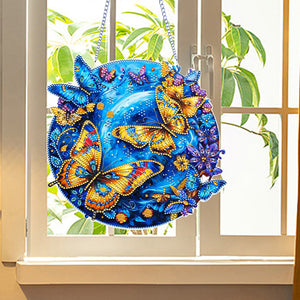Acrylic 2D Flat DIY Butterfly Special Shape Diamond Art Pendant for Home Decor