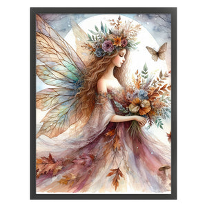 Yishu - Butterfly Fairy - 45*60CM 11CT 3 Stamped Cross Stitch
