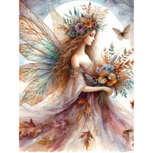 Load image into Gallery viewer, Yishu - Butterfly Fairy - 45*60CM 11CT 3 Stamped Cross Stitch
