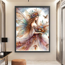 Load image into Gallery viewer, Yishu - Butterfly Fairy - 45*60CM 11CT 3 Stamped Cross Stitch
