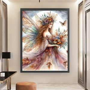 Yishu - Butterfly Fairy - 45*60CM 11CT 3 Stamped Cross Stitch
