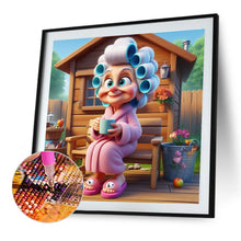 Load image into Gallery viewer, Warm Grandma 40*40CM(Canvas) Full Round Drill Diamond Painting
