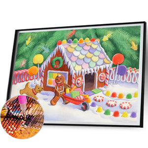 Gingerbread Man'S Daily Life 50*40CM(Picture) Full Round Drill Diamond Painting