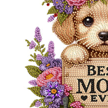 Load image into Gallery viewer, Dog Theme Wood DIY Diamond Painting Hooks Home Decor Craft Kit for Wall Decor
