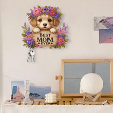 Load image into Gallery viewer, Dog Theme Wood DIY Diamond Painting Hooks Home Decor Craft Kit for Wall Decor
