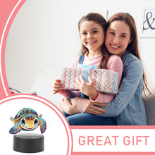 Load image into Gallery viewer, DIY Turtle Diamond Art Painting Lamp Double Sided Diamond Painting Night Light
