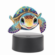 Load image into Gallery viewer, DIY Turtle Diamond Art Painting Lamp Double Sided Diamond Painting Night Light
