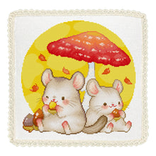 Load image into Gallery viewer, Spring Brand - Selling Point Content - 30.4*30.4cm 14CT My Neighbor Totoro under the Mushroom Egyptian cotton
