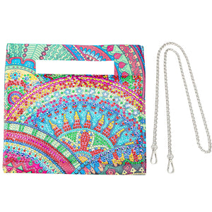 Double Sided Special Shaped Mandala Pattern DIY Diamond Painting Shoulder Purse