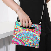 Load image into Gallery viewer, Double Sided Special Shaped Mandala Pattern DIY Diamond Painting Shoulder Purse
