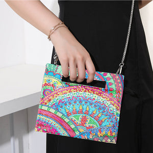 Double Sided Special Shaped Mandala Pattern DIY Diamond Painting Shoulder Purse
